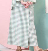 baju raya family sedondon kids girl classic skirt checked tiffany 