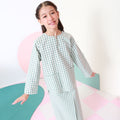 girls top long sleeve pocket eid raya kenduri event wear 