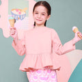 baju raya family sedondon kids girl petit ruffle blouse blush pink 