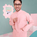 one set men baju melayu long sleeve pocket casual wear eid raya kenduri event wear 