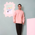 men top kurta long sleeve button casual wear eid raya kenduri event wear 