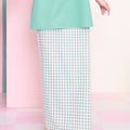 baju raya family sedondon adult women classic skirt checked tiffany