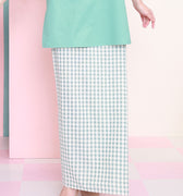 baju raya family sedondon adult women classic skirt checked tiffany