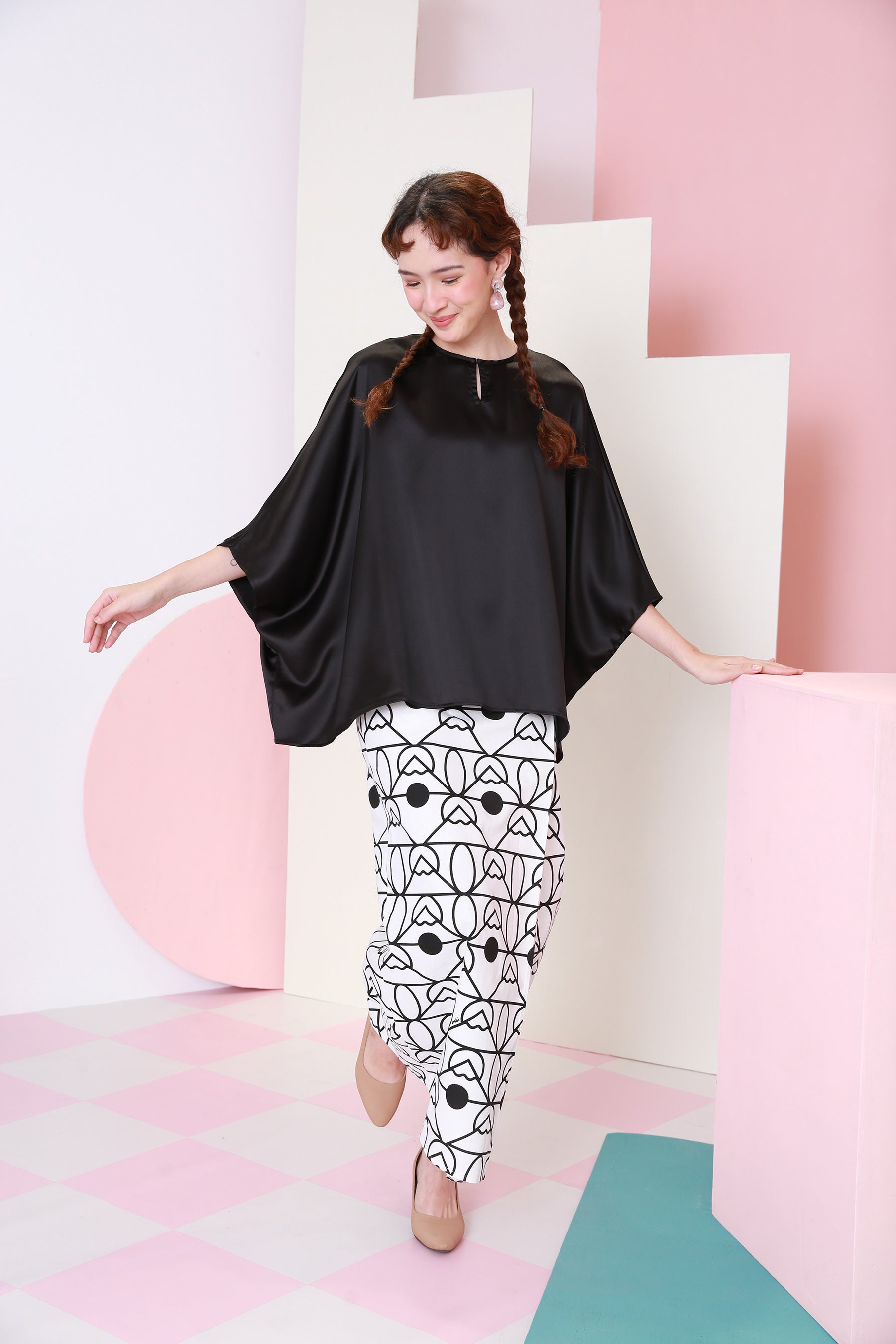 women top kaftan casual wear eid raya kenduri event wear 