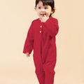 baju raya family sedondon baby jumpsuit red 