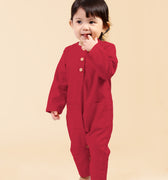 baju raya family sedondon baby jumpsuit red 