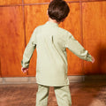 cotton linen boy baju melayu