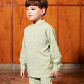 one set boy baju melayu long sleeve 