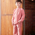 baju raya family sedondon kids boy baju melayu set watermelon pink