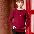 baju raya family sedondon kids boy kurta top maroon