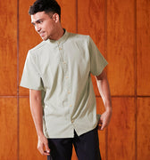 baju raya family sedondon adult men short sleeves matcha green 