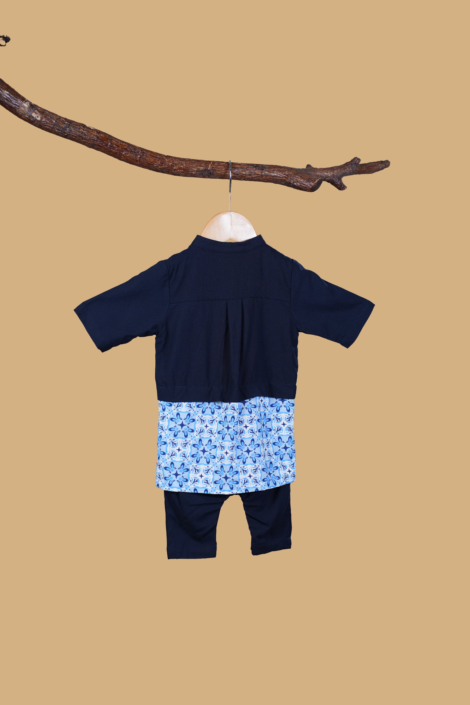 The Nusantara Collection Baby Baju Melayu 3-in-1 Navy Blue