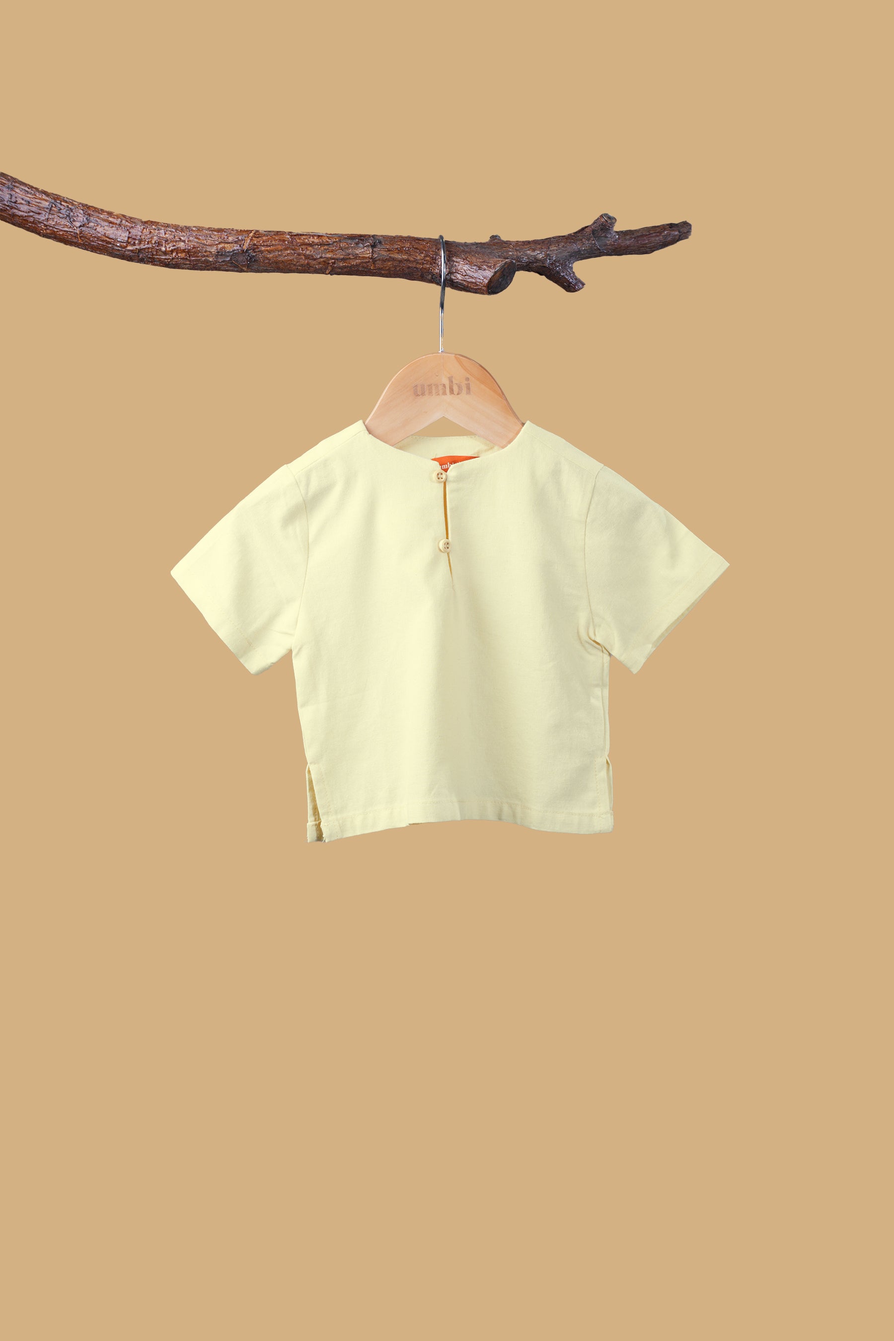 The Nusantara Collection Unisex Baby Top Butter Yellow