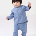 baju raya family sedondon baby baju melayu set pigeon blue 