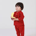 cotton linen baby baju melayu set