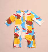 baju raya family sedondon baby jumpsuit jellybean print