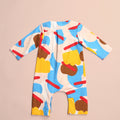 one piece baby rompers button long sleeve eid raya kenduri event wear