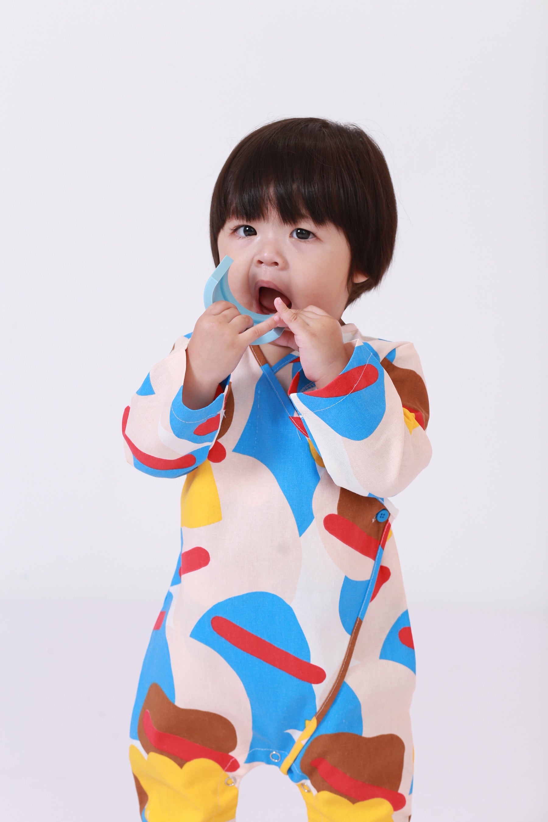 one piece baby rompers button long sleeve eid raya kenduri event wear