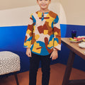 boy kurta top long sleeve button eid kenduri raya event wear 