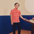 boy top short sleeve button eid kenduri raya event wear 