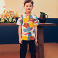 boy top short sleeve button eid kenduri raya event wear 