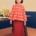  girls ruffle top long sleeve pocket eid kenduri raya event wear 