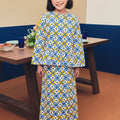 girls ruffle top long sleeve pocket eid kenduri raya event wear