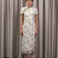 [Preorder, Deliver Mid Nov] The Huā Collection Women Fitted Cheongsam in 绮 Elegant Lace Green - Umbi
