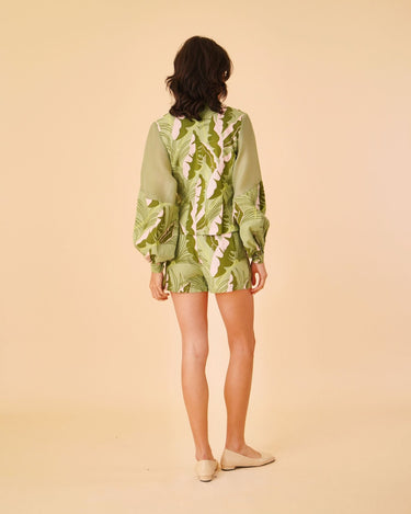 Puffer Sleeve Jacket with Shorts - Umbi