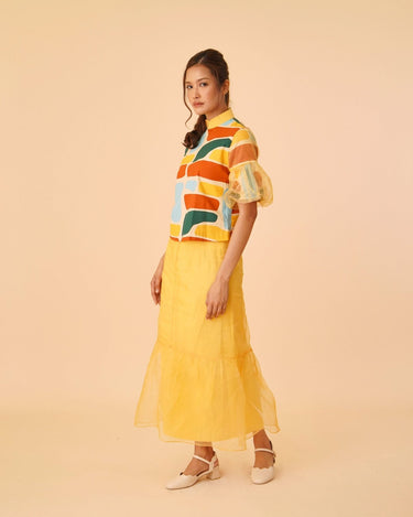 Puffer Sleeve with Flare Dress - Umbi