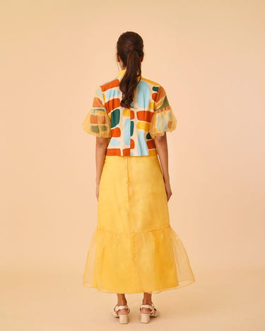 Puffer Sleeve with Flare Dress - Umbi
