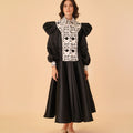 Puffer Top with Flare Dress - Umbi