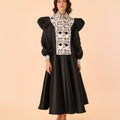 Puffer Top with Flare Dress - Umbi