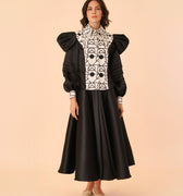 Puffer Top with Flare Dress - Umbi