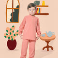 baju raya family sedondon kids boy baju melayu set salmon