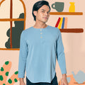 baju raya family sedondon men kurta blue 