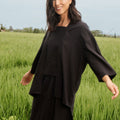 Sound of Nature Women 2 - IN - 1 Kebaya Top Black - Umbi