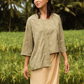 Sound of Nature Women 2 - IN - 1 Kebaya Top Green Dahlia Print - Umbi