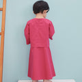 The Arte Baby Baju Kurung Dress Fuchsia - Umbi