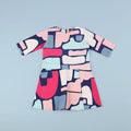 The Arte Baby Baju Kurung Dress Picasso Print - Umbi