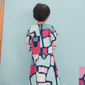The Arte Baby Baju Kurung Dress Picasso Print - Umbi