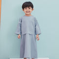 The Arte Baby Baju Kurung Dress Stone Blue - Umbi