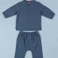 The Arte Baby Baju Melayu Set Steel Blue - Umbi