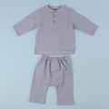 The Arte Baby Baju Melayu Set Stone Blue - Umbi