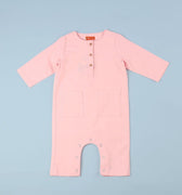 The Arte Baby Jumpsuit Soft Pink - Umbi