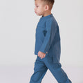 The Arte Boy Baju Melayu Set Steel Blue - Umbi