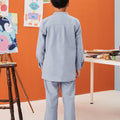 The Arte Boy Baju Melayu Set Stone Blue - Umbi