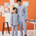 The Arte Boy Baju Melayu Set Stone Blue - Umbi