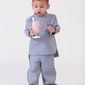 The Arte Boy Baju Melayu Set Stone Blue - Umbi