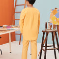 The Arte Boy Kurta Top Lemon Yellow - Umbi